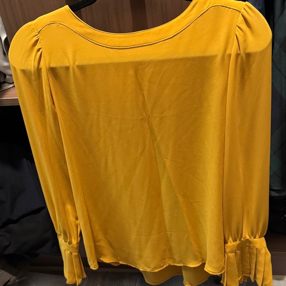 LOFT Mustard Yellow Blouse